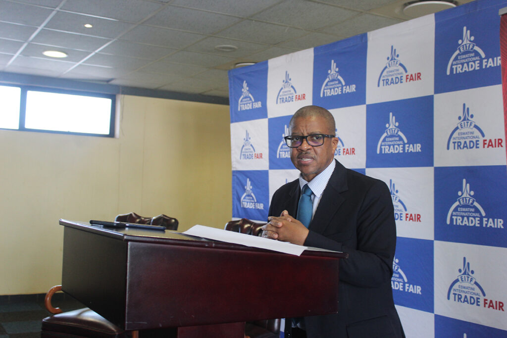 Chief Executive Officer of EIPA Sibani Mngomezulu during the presentation.