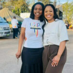 Nozibele Mayaba with local Gospel artist Phathwakahle.