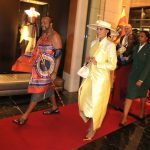 His Majesty the King, accompanied by Inkhosikati LaNgangaza.