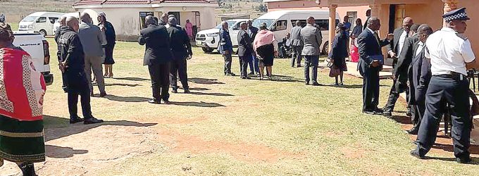 The late Chief Justice Bheki Maphalala’s homestead was teeming with mourners yesterday, who included judges from the different courts.