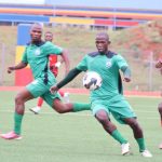 Green Mamba in action against Angola’s CD Primeiro de Agosto at Somhlolo National Stadium. (Pic:Nimrod Hlophe)