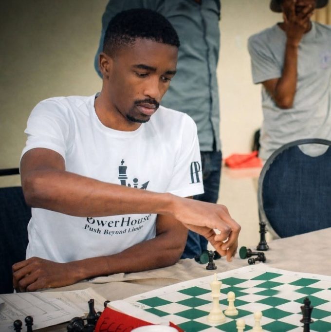 Candidate Master Simphiwe Dlamini has become the first Liswati to win the Eswatini Chess Open. (Pic: Powerhouse Chess Club)