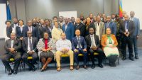 Eswatini government officials and members of the SADC secretariate delegation in a group photo after the induction.