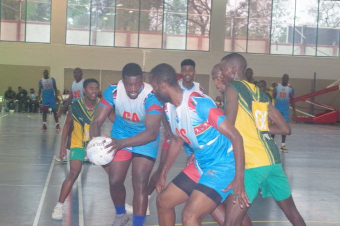 Eswatini goal shooter and attacker Nduku Masangane prepares to take a shot against South Africa during their friendly match played on September 5. (Pic:Ntombikayise Gwebu)