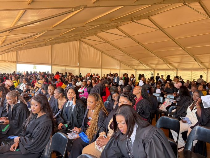 Ngwane Teachers Training College students who are graduating today.