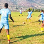 The Eswatini national U-20 team players in training at the Lobamba Technical Centre. (Pic: EFA)