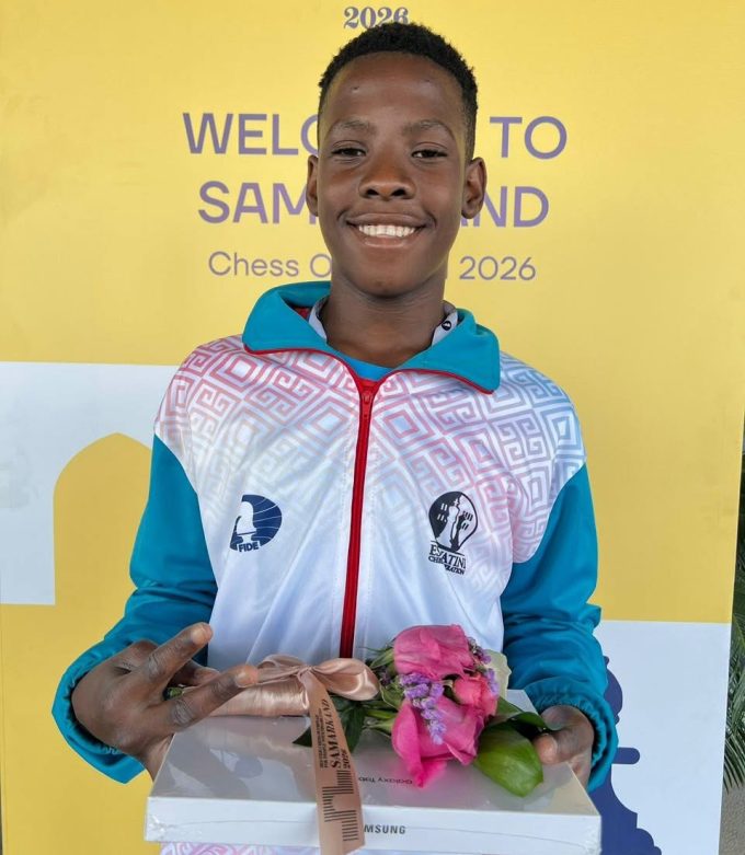 Vikelo Nkomondze was named Youngest Deaf Player at the 3rd World Chess Olympiad for Persons with Disabilities Uzbekistan. (Pic: Eswatini Chess Federation)
