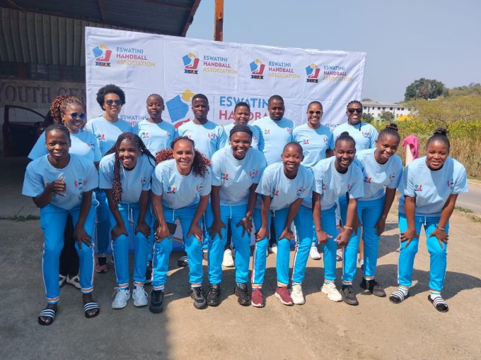 Team Eswatini pose for a group picture after representing the country at the IHF Nations Trophy Zone VI in Zambia.(Supplied)