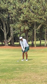 Nobuhle Dlamini during the Pearl of Africa Golf Series at Entebbe Club in Uganda.