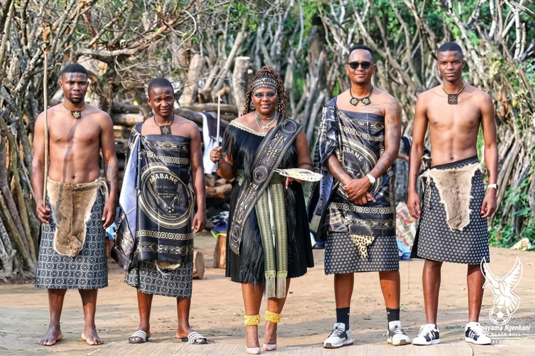 Mbabane Highlanders AM President Shauwn ‘MaMkhize’ Mkhize led the team's Heritage Day celebrations at Mantenga Cultural Village. (Pics: Mbabane Highlanders AM Facebook)