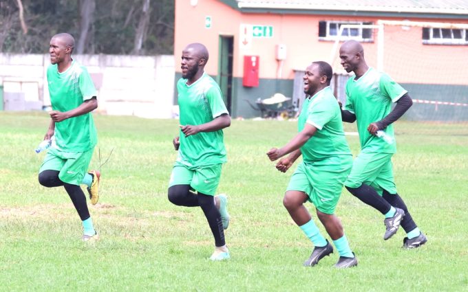 Matsapha Town Board players celebrate wildly after defeating Manzini in the SAIMSA Games 2026 quarter-finals. (Pic: Nimrod Hlophe)