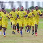 The national U-23 players during their training at the Lobamba Technical Centre. (Pic: Machawe Fakudze)