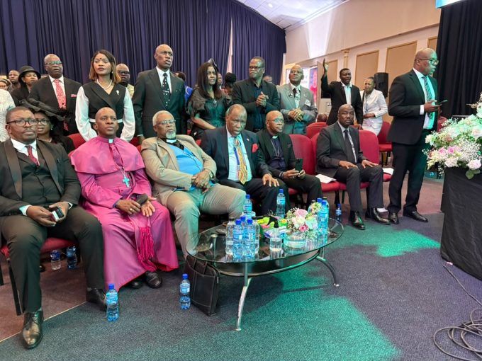 Some of the pastors from different churches following the proceedings of the memorial service.