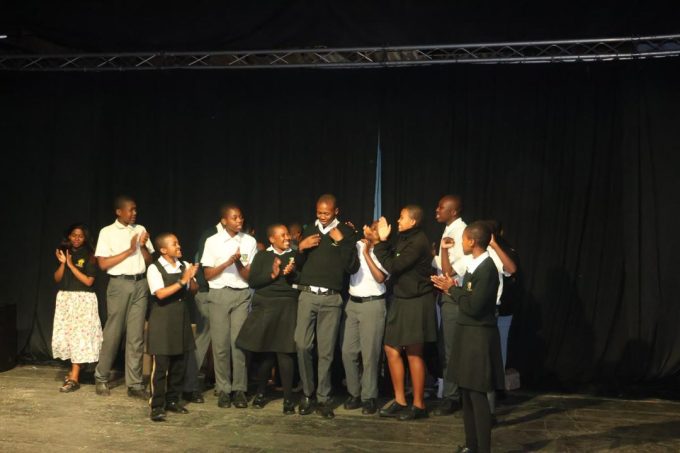 Swazi National High School on the stage
