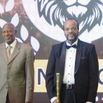 His Majesty King Mswati III with some members of the King’s Cup Golf organising committee.