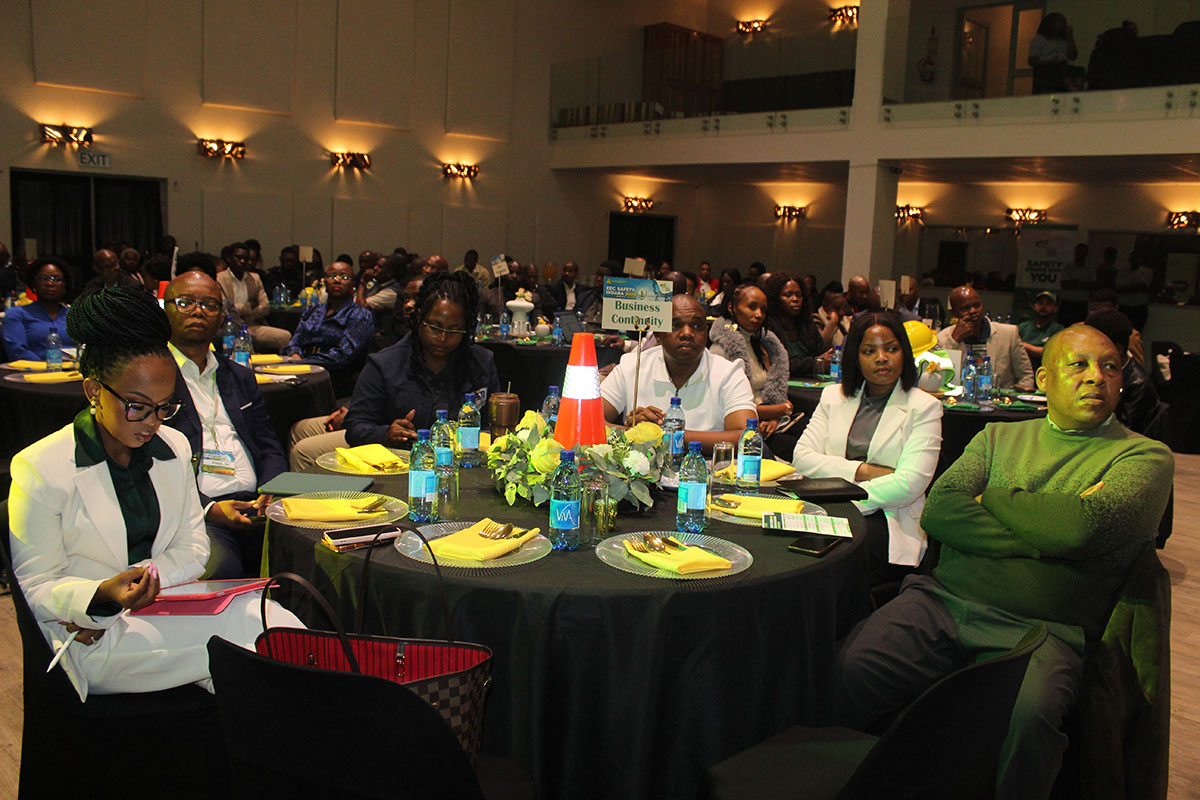 A section of the guests following proceedings during the EEC Safety Indaba at The Luke Commission.