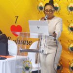 Mbabane Municipal Council CEO Gcinile Fakudze during the presentation.