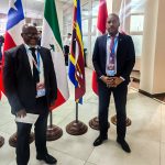 EOCGA president Adam ‘Bomber’ Mthethwa and chief executive officer Maxwell Jele represent Eswatini at the 14th International Forum “Russia – A Sporting Power” in Krasnoyarsk, Russia.(Supplied)