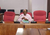 Businessman and former Senator Walter Bennett reacts after making his submissions before senators yesterday. (Pics: Ntombi Mhlongo)