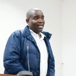 Sazi Wisey Ngcamphalala, accused of theft by false pretences in an E15 000 work permit case, appearing before the Manzini Magistrates Court.(Pic: Siphosethu Dlamini)