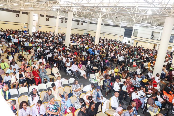 Some of the more than 3 000 people who attended the closing day of the first 2026 Jehovah’s Witnesses’ ‘Eternal Happiness’ Convention at Mavuso Trade and Exhibition Centre yesterday. (All pics courtesy)