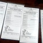 Some of the child health cards allegedly found in the possession of one of the arrested women. Investigations by this publication following the arrest of the two women, revealed that the cards were allegedly being sold for E50 each, despite being provided free of charge at hospitals in Eswatini. (Courtsey pic)