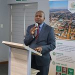 Town CEO Babsy Mavuso presenting the future plans for Nhlangano Town.