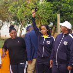 Princess Tiyandza officially starts the 42 km race of the Imbube Marathon during last year's edition. (Pic:Times of Eswatini)