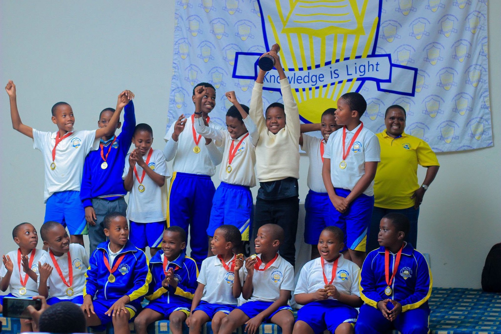 Living Waters Primary School have made it four in a row in the ISASA Chess Festival. (Pic: ISASA)