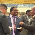 Principal Secretary Sydney Simelane (C).