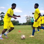 National U-23 players during one of their training sessions.