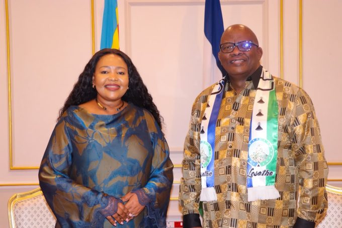 Minister for Foreign Affairs and International Cooperation Senator Pholile Shakantu held talks with Lesotho’s Minister of Foreign Affairs, Limpho Justice Tau.