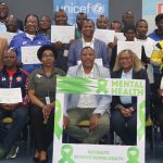 National Mental Health Focal Person Sindiso Bhembe (3rd from L) with the participants. (Pic: Times of Eswatini)