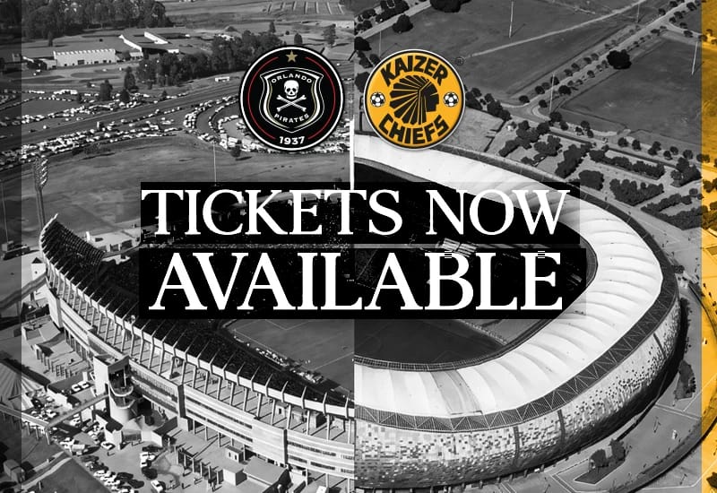 Orlando Pirates have announced the sale of the Soweto Derby tickets, slated for October 31. (Pic:Orlando Pirates Football Club website)
