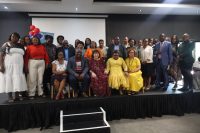 Stakeholders, including Ministry of Education officials, REOs and teachers after the launch. (Pic: Mlondzi Nkambule)