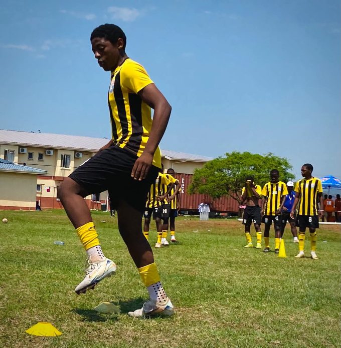 The national Under-15 players during their training session, which was held at the Lobamba Technical Centre on Saturday. (Pics: Eswatini Football Association)