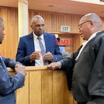Buisnessman and PUDEMO member Zweli Dlamini’s bail appeal has been dismissed by the Supreme Court. He is flanked by his attorney Sibusiso Nhlabatsi (R) and lawyer Wandile Maseko. (Pic: Kwanele Dlamini)