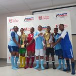 Some of the pupils during kits presentation. (Pic: Times of Eswatini)