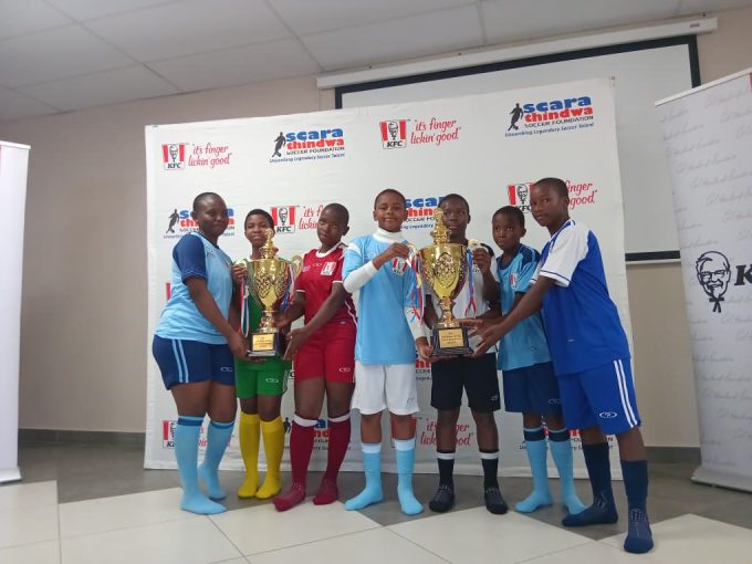 Some of the pupils during kits presentation. (Pic: Times of Eswatini)