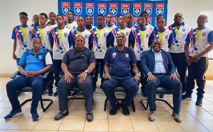 The national Under-15 squad during their sent off to the 2026 FIFA U-15 World Cup. (Pic: Times of Eswatini)