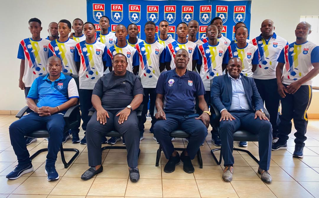The national Under-15 squad during their sent off to the 2026 FIFA U-15 World Cup. (Pic: Times of Eswatini)