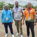 Eswatini CDM Victor 'Mavikane' Dlamini (L) with Tumisang Mosala and Lesotho's Refiloe Maphallela. (Pic: Sourced)