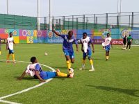 The national Under-15 players in training at Azerbaijan. (Pic: Eswatini Football Association)