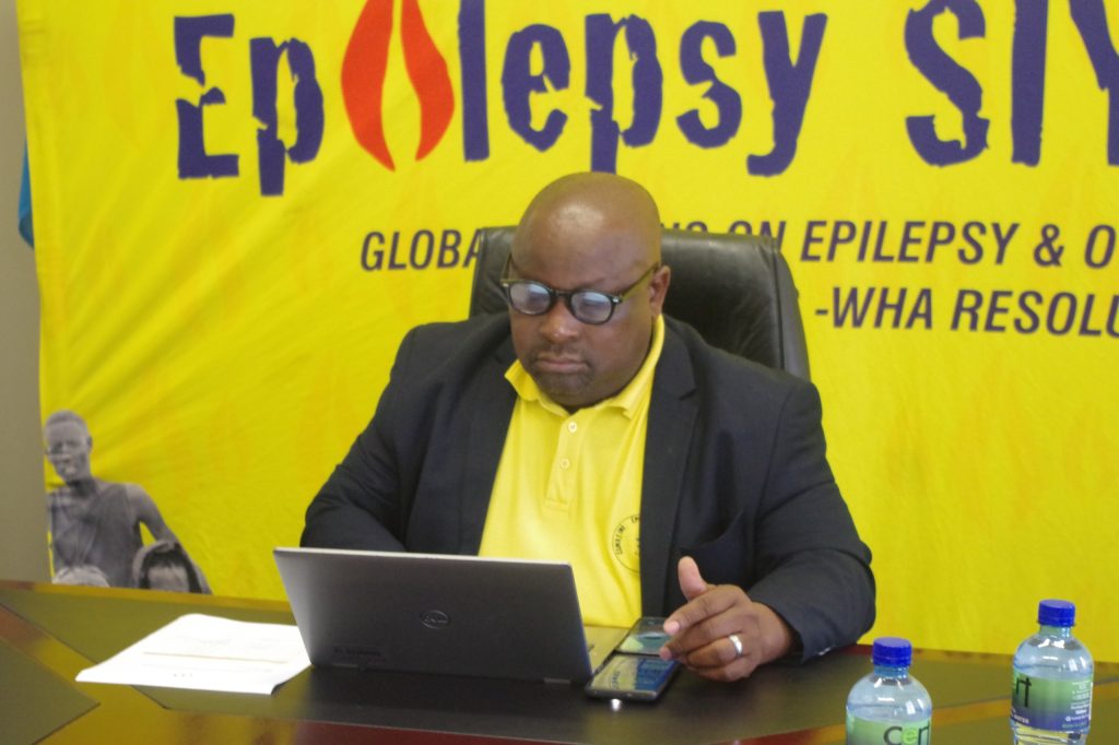 Eswatini Epilepsy Organisation Executive Director Abraham Ntshalintshali has launched the Yellow Epilepsy Half-Marathon 2027. (Pic: Nimrod Hlophe)