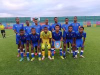 Eswatini U-15 players before their match against Palestine. (Pic: Eswatini Football Association)