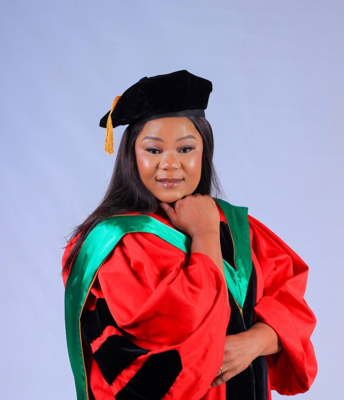 Dr Ngabisa Dlamini, Headteacher for Vulamasango High School was last week conferred with a PhD in Agricultural Educational Research during UNESWA's 44 Graduation. (Pic: Supplied)