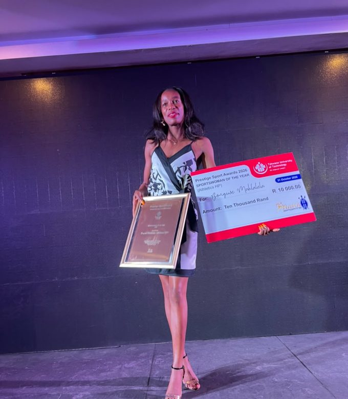 Eswatini’s fastest lady Bongiwe 'Smolly' Mahlalela bagged another award. (Pic:Supplied)