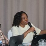 Londiwe Ngci Dube the Senior Inspector Career Guidance speaking during the Education Sector Review.