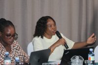 Londiwe Ngci Dube the Senior Inspector Career Guidance speaking during the Education Sector Review.